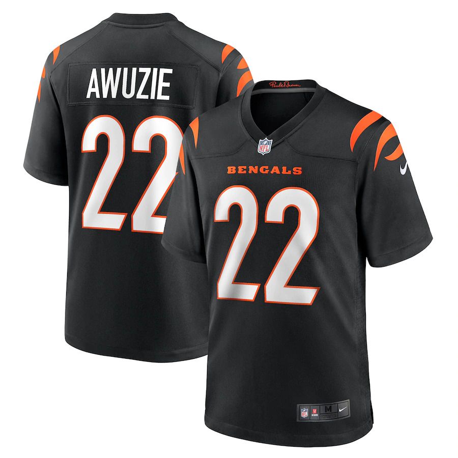 Men Cincinnati Bengals #22 Chidobe Awuzie Nike Black Game Player NFL Jersey